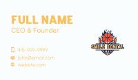 Basketball Net Shield Business Card Image Preview