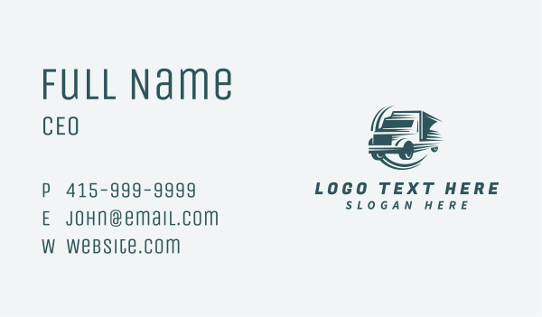 Express Freight Trucking Business Card Design Image Preview