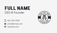 Mechanical Wrench Badge Business Card Preview