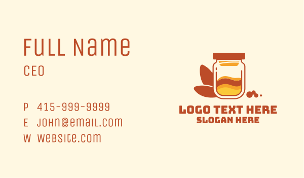 Mason Jar Spices Business Card Design Image Preview