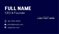 Tech Futuristic Wordmark Business Card Image Preview