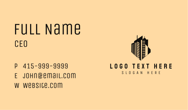 High Rise Office Space Building Business Card Design Image Preview