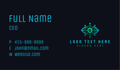 Cyber Technology Surveilance Business Card Image Preview