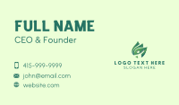 Eco Friendly Human Leaf Business Card Preview