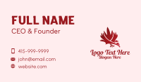 Red Maple Eagle  Business Card Design