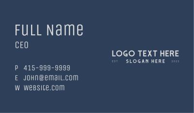 Business Branding Wordmark Business Card Image Preview