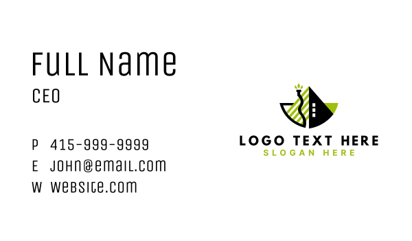Natural Eco House Business Card Design Image Preview