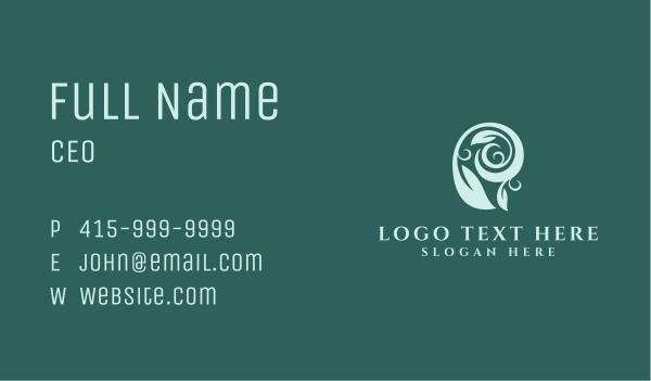 Eco Friendly Plant  Business Card Design Image Preview