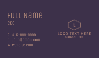 Classic Apparel Letter Business Card Image Preview