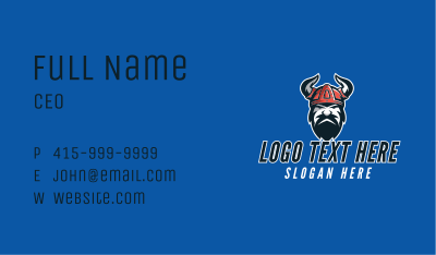 Viking Soldier Esport  Business Card Image Preview