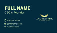 Gold Flying Wings Business Card Image Preview