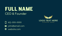 Gold Flying Wings Business Card Preview