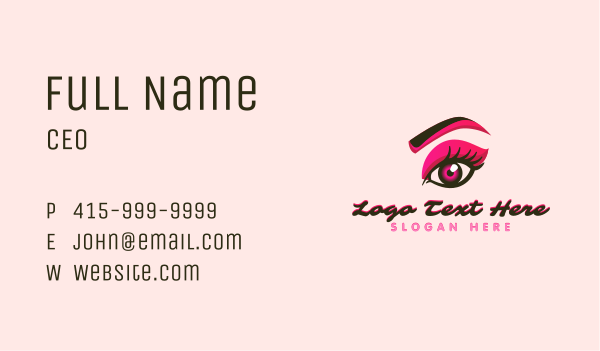 Beauty Eyelash Shadow Business Card Design Image Preview