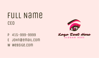Beauty Eyelash Shadow Business Card Image Preview