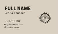 Lumber Saw Blade Carpentry Business Card Image Preview