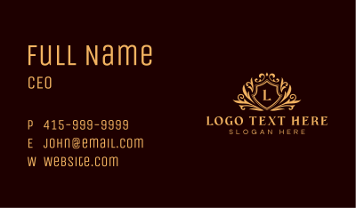 Luxury Royal Ornament  Business Card Image Preview
