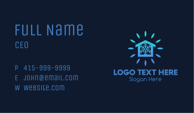 Winter Snow House Business Card