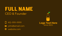 Orange Juice Bottle Business Card Image Preview