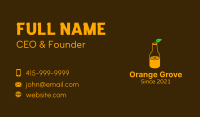 Orange Juice Bottle Business Card Image Preview