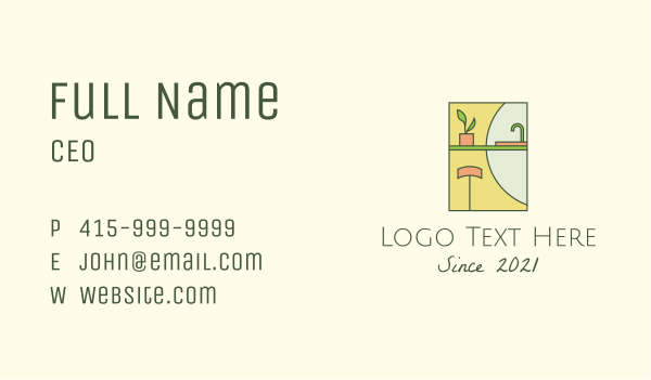 Kitchen Home Bench Business Card Design Image Preview