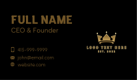 Gold Emperor Crown Business Card Image Preview