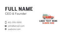 Beer Brewer Truck Delivery Business Card Preview