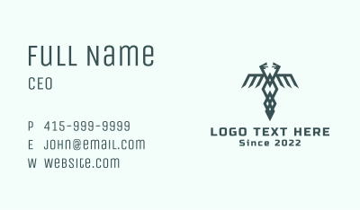 Medical Snake Wings Business Card Image Preview