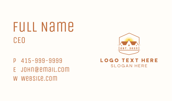 House Roofing Repair Business Card Design Image Preview