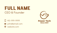 Brown Coffee Cup Business Card Image Preview