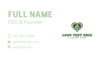 Love Heart Dollar Letter S Business Card Design