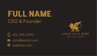 Wild Lion Wings Business Card Design