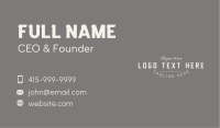 Beauty Stylist Wordmark Business Card Design