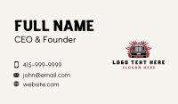 Freight Trucking Fire Business Card Image Preview