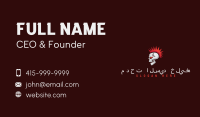 Punk Skull Skeleton Business Card Image Preview