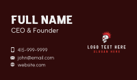 Punk Skull Skeleton Business Card Preview