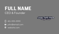 Graffiti Smudge Studio Wordmark Business Card Image Preview