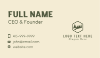 Pine Tree Carpentry Saw Business Card Image Preview