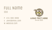 Film Reel Clock Business Card Image Preview