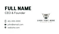 Motorcycle Helmet Wings Business Card Preview