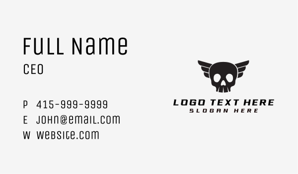 Winged Cranium Business Card Design Image Preview