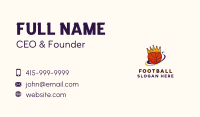 Royal Basketball Crown  Business Card Image Preview