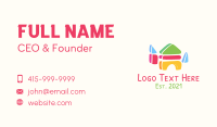 Preschool Building Block TOy Business Card Image Preview