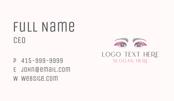 Cosmetic Beauty Eye Business Card Design Image Preview