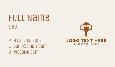 Paint Brush House Business Card Image Preview