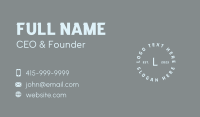 Company Round Letter Business Card Image Preview