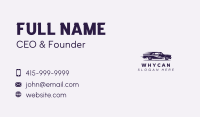 Fast Purple Car Business Card Image Preview