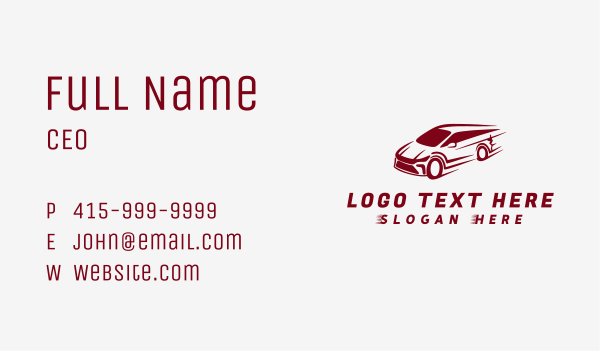 Red Car Speed Business Card Design Image Preview