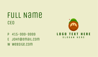 Irish Leprechaun Mascot Business Card Image Preview