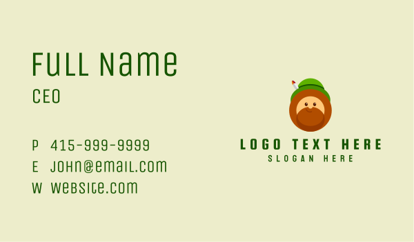 Irish Leprechaun Mascot Business Card Design Image Preview