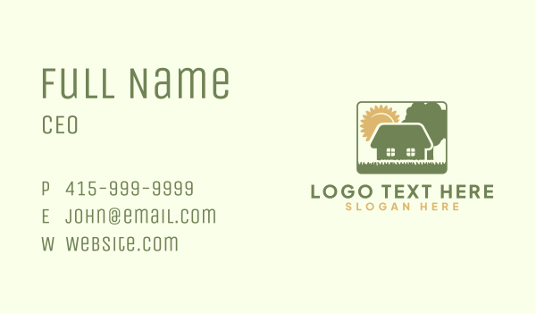 Backyard Lawn Gardening Business Card Design Image Preview